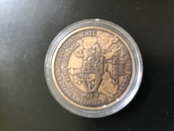 1998.Lisszaboni Világkiállítás/Carolina, a kontinens első gőzhajója bronz emlékérem (31mm)