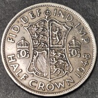 Egyesült Királyság, ½ Crown (korona), 1948.