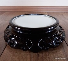 Antik Zsolnay porcelán szobor / váza talp