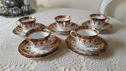 Antik angol porcelán kávés-teás,reggeliző szettek