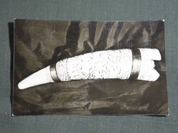 Képeslap,Jászberény,múzeum,Lehel kürtje látkép,részlet, 1965-