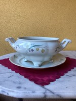 JAROLINA LENGYEL porcelán levesestál és kínáló.