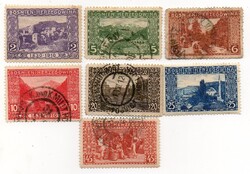 Bélyeg: Osztrák-Magyar Monarchia tábori postája. (7 db egyben)