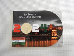 2024 30 éves az ezüst DEÁK 200 Ft bliszter csak 300 db!! 186-os sorszám