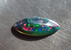 Opál, fekete - 3,3  ct, 20x8,5x4,3 mm (3319), Etióp fekete Opál