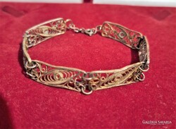 Régi Filigrán Ezüst karkötő