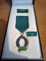 Ezüst Rendőrségi Szolgálati kitüntetés Díszdobozban 925