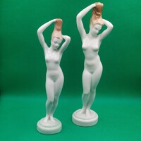 Balogh Béla Aquincum porcelán Akt figurák