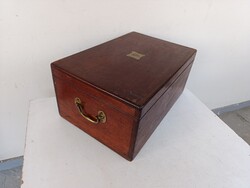 Antik ezüst evőeszköz étkészlet tartó doboz láda London eszközök nélkül 920 1548