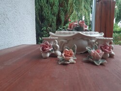 Ens bonbonier,gyertatartók,rózsák