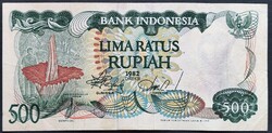 Ritkább! Indonézia 500 Rupiah / Rúpia 1982.