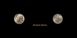 ONE DIME "Roosevelt Dime" (fillér)AMERIKAI EGYESÜLT ÁLLAMOK érme 1983 Münze Amerika TOP!