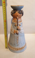 Kiss Roóz Ilona kerámia szobor, jelzett, hibátlan, 29cm