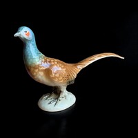 Royal Dux nagyméretű porcelán fácán
