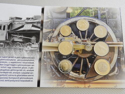 2024 100 éves a 424-es GŐZMOZDONY forgalmi sor, benne 100 éves az MNB 100 Ft csak 350 db ssz:348