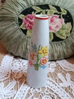 Zsolnay,  retró nárciszos váza 20 cm, ritka jelöléssel