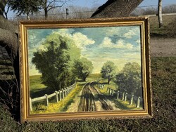 Eladó a képeken látható szignózott olaj festmény (Kővári)