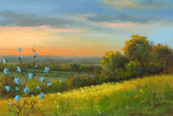 Akciósár: Lantos György:Alkony a Mátrában 20x30 cm