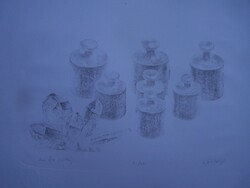 Zemlényi Csaba (1943-): Kompozíció súlyokkal és kristállyal