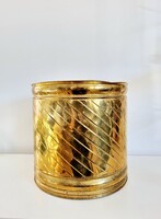 Nagy méretű vintage réz kaspó, LV 898