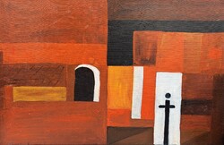 Barcsay? Olaj-vászon, 60x40 cm, jelzés nélkül