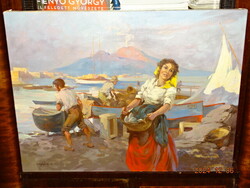 VÍZKELETI WITTMANN ETELKA ( ETA ) ( 1882-1962 ) : NÁPOLYI HALÁSZOK