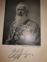 Luitpold Karl Joseph Wilhelm bajor Régensherceg születése gótbetűs német képes kiadvány mint a képek