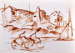 Vincze Győző (1925 - 2001) BICIKLISEK