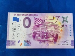 OLASZORSZÁG 0 EURO 2020 FORMA-1 OLASZ GP IMOLA! RITKA EMLÉK PAPÍRPÉNZ! UNC! "PRAHA 2020 " PERFORÁCIÓ