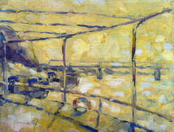Vincze Győző (1925 - 2001) KILÁTÁS A HAJÓ FEDÉLZETRŐL