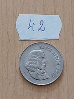 DÉL-AFRIKA 20 CENT 1965  "SOUTH AFRICA", Nikkel, Jan van Riebeeck  42
