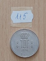 LUXEMBURG 10 FRANK 1976 János nagyherceg, Nikkel  115