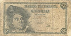 5 peseta 1948 Spanyolország 2.