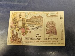 2000-es Szent István emlékív ** Vágott , piros sorszám