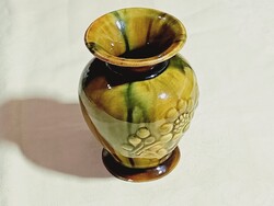 Kerámia váza DRASCHE FAYENCE 1936- régi fajansz 9x7cm No2