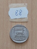 DÉL-AFRIKA 1 RAND 1992 Nikkellel bevont sárgaréz, Antilop   88