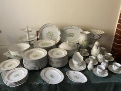 12 személyes Hollóházi Scarabantia étkészlet sok kiegészítővel eladó