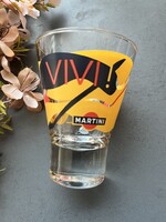 Modern design Martini üveg pohár - ritka darab, 1990-es évek