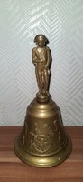 Napoleon figurás réz csengő