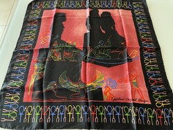 Egyiptomi selyemkendő, Egyptian Original Design, 66 x 66 cm
