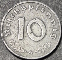 Németország - Harmadik Birodalom 10 reichspfennig, 1943., Verdejel ''A'' - Berlin