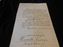 Magyar Királyi Államvasútak   , Üzletvezetőség  Zágreb , Fiume  ...levél     1895.