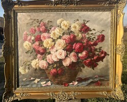 HENCZNÉ DEÁK ADRIENNE Hatalmas Nagyon RITKA! 125x103 cm