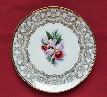 Winterling Röslau Bavaria német porcelán tányér kistányér süteményes virág mintával