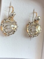 Antik 0.50 ct gyémántokkal 14.kr.arany fülbevaló