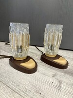Retro lámpa pár (éjjeliszekrény lámpa) a 70-es évekből