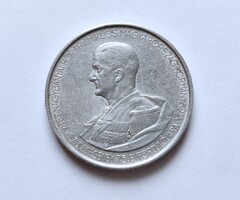 5 Pengő 1943, alumínium, Horthy Miklós 5 Pengő