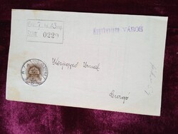 D205281 Kézbesítési ív postázva 1940 -Nagykanizsa -Paulovics, Csordás- Dr. Várnay Ernő közj. Csurgó