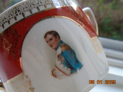 19.sz Altwien cukortartó NAPOLEON portréjával