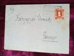 D205284 Kézbesítési vevény postázva 1941 CSÁKÁNY, Pap, Szőkedencs - Dr. Várnay Ernő közj. Csurgó